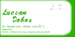 lucian dobos business card